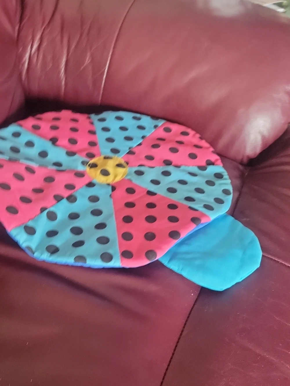 Kids Polka Dot Play Mat - Pink & Blue